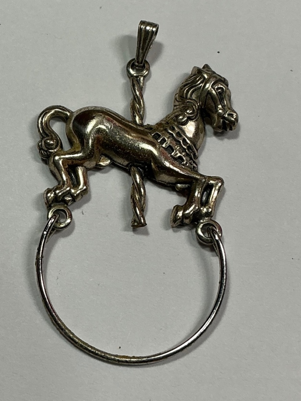 Sterling Silver Horse 🐎 Pendant. 1.75 inches long
